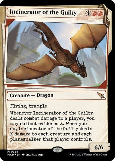 Incinerator of the Guilty Showcase Invisible Ink Murders at Karlov Manor Magic card