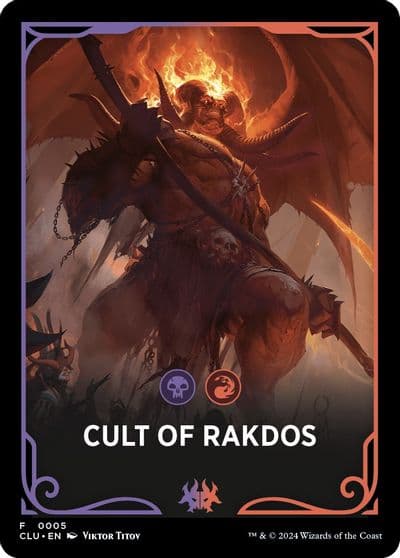 Cult of Rakdos Theme Card Ravnica: Clue Edition Magic card