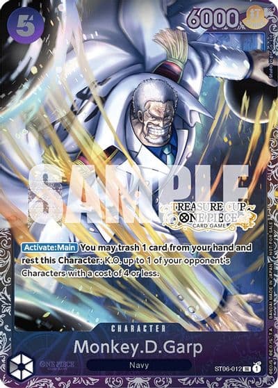 MonkeyDGarp Treasure Cup One Piece Promotion Cards One Piece card