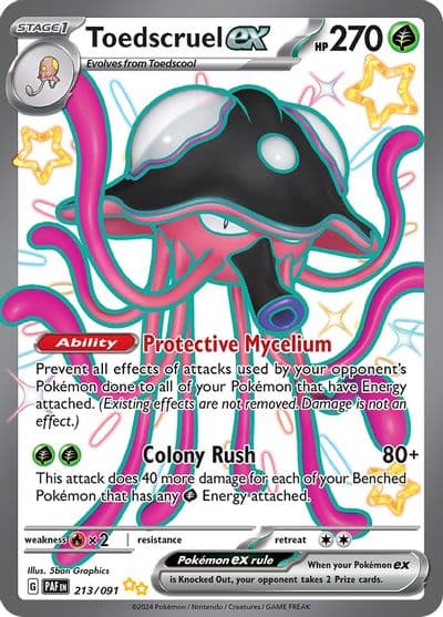 Toedscruel ex SV: Paldean Fates Pokemon card