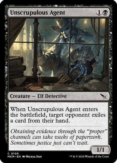 Unscrupulous Agent Murders at Karlov Manor Magic card