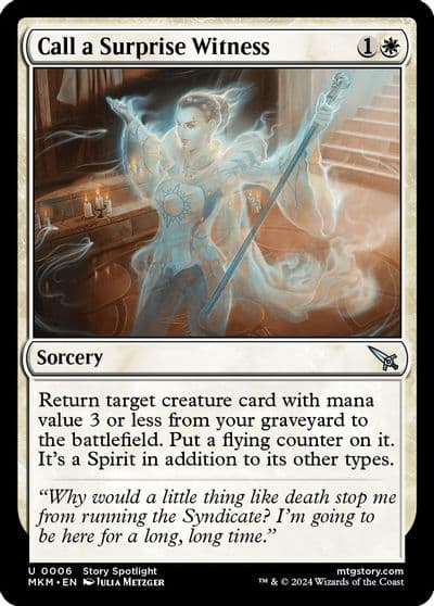 Call a Surprise Witness Murders at Karlov Manor Magic card