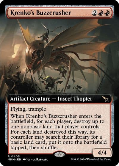 Krenkos Buzzcrusher Extended Art Murders at Karlov Manor Magic card
