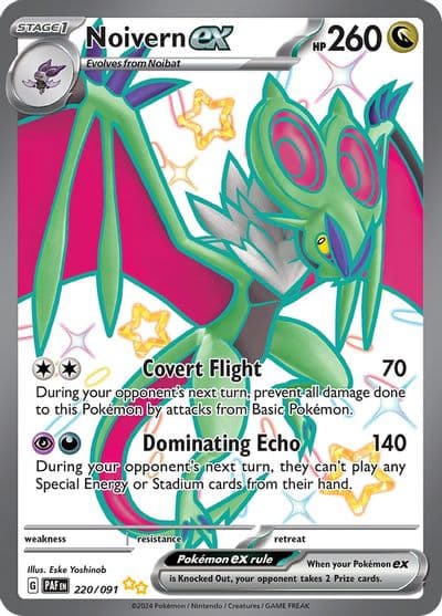 Noivern ex SV: Paldean Fates Pokemon card