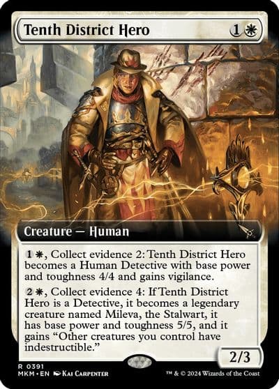 Tenth District Hero Extended Art Murders at Karlov Manor Magic card