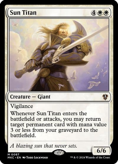 Sun Titan Commander: Murders at Karlov Manor Magic card