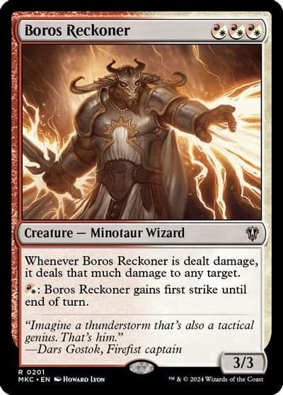 Boros Reckoner Commander: Murders at Karlov Manor Magic card
