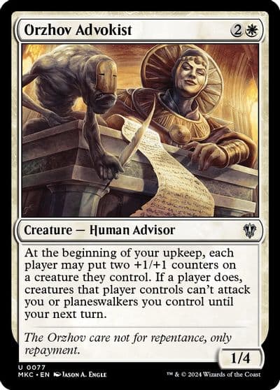 Orzhov Advokist Commander: Murders at Karlov Manor Magic card
