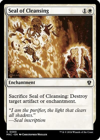 Seal of Cleansing Commander: Murders at Karlov Manor Magic card