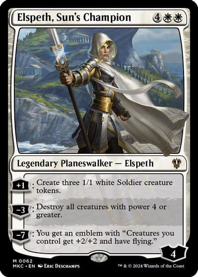 Elspeth Suns Champion Commander: Murders at Karlov Manor Magic card