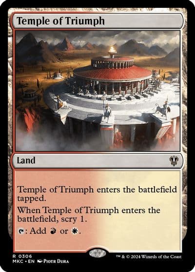 Temple of Triumph Commander: Murders at Karlov Manor Magic card
