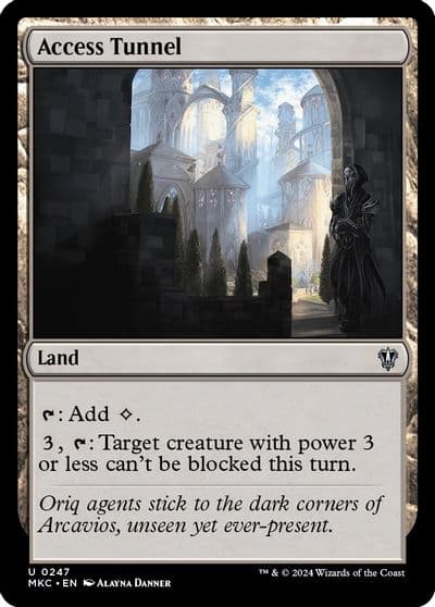Access Tunnel Commander: Murders at Karlov Manor Magic card