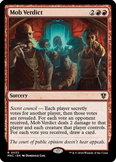 Mob Verdict Commander: Murders at Karlov Manor Magic card