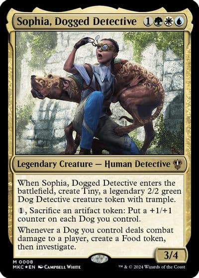 Sophia Dogged Detective Commander: Murders at Karlov Manor Magic card