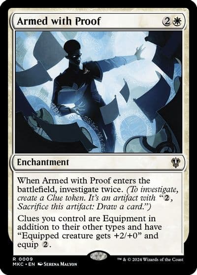 Armed with Proof Commander: Murders at Karlov Manor Magic card