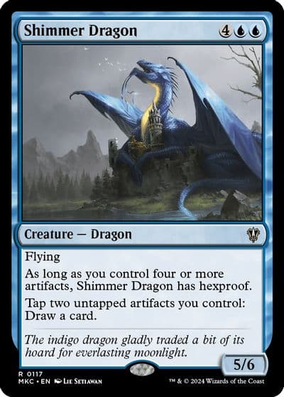 Shimmer Dragon Commander: Murders at Karlov Manor Magic card