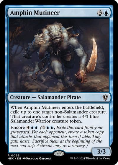 Amphin Mutineer Commander: Murders at Karlov Manor Magic card