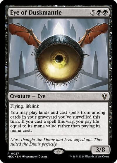 Eye of Duskmantle Commander: Murders at Karlov Manor Magic card