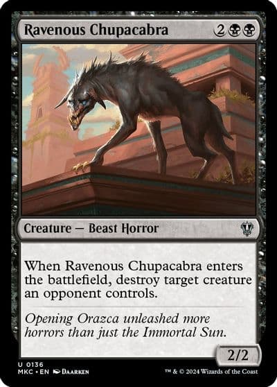 Ravenous Chupacabra Commander: Murders at Karlov Manor Magic card