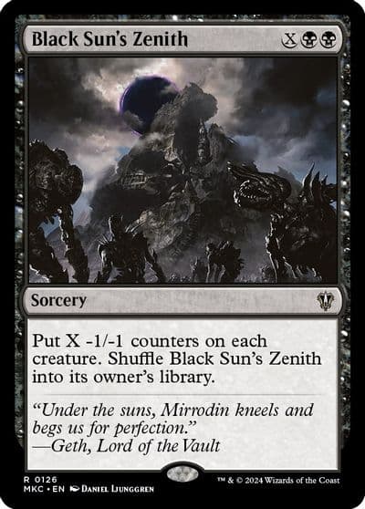 Black Suns Zenith Commander: Murders at Karlov Manor Magic card