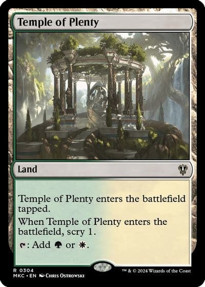 Temple of Plenty Commander: Murders at Karlov Manor Magic card