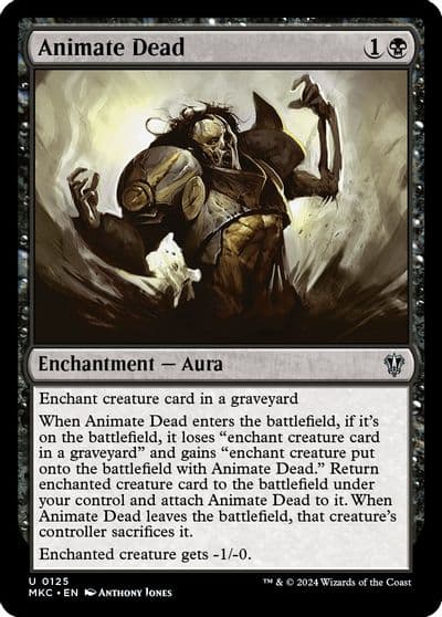 Animate Dead Commander: Murders at Karlov Manor Magic card