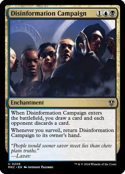 Disinformation Campaign Commander: Murders at Karlov Manor Magic card