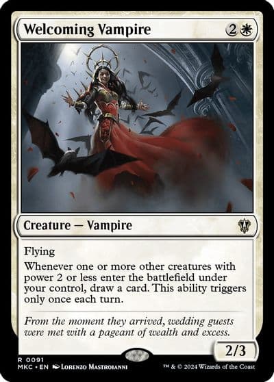 Welcoming Vampire Commander: Murders at Karlov Manor Magic card