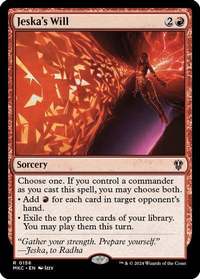 Jeskas Will Commander: Murders at Karlov Manor Magic card