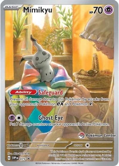 Mimikyu - 075 (Pokemon Center Exclusive) SV: Scarlet & Violet Promo Cards Pokemon card