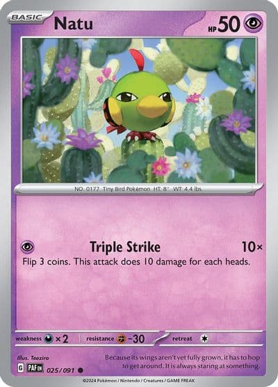 Natu SV: Paldean Fates Pokemon card
