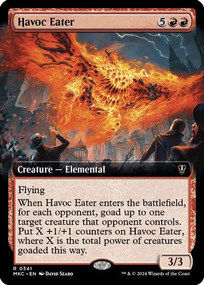 Havoc Eater Extended Art Commander: Murders at Karlov Manor Magic card