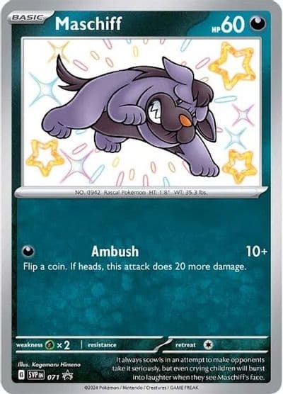 Maschiff - 071 SV: Scarlet & Violet Promo Cards Pokemon card