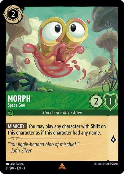 Morph Space Goo Into the Inklands Lorcana card