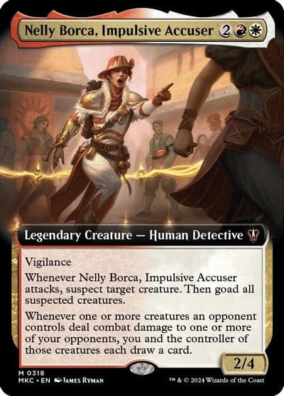 Nelly Borca Impulsive Accuser Extended Art Commander: Murders at Karlov Manor Magic card