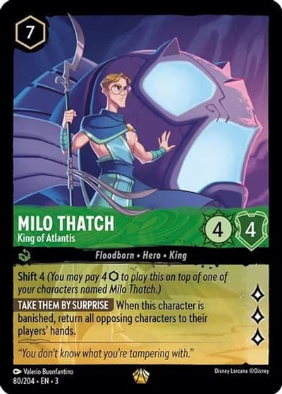 Milo Thatch King of Atlantis Into the Inklands Lorcana card