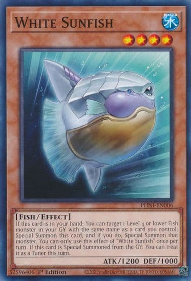 White Sunfish Phantom Nightmare Yu-Gi-Oh! card
