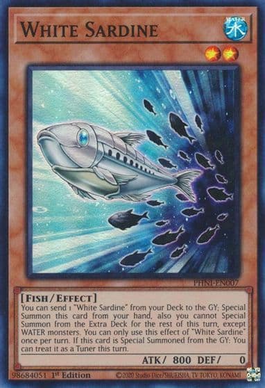 white sardine Phantom Nightmare Yu-Gi-Oh! card