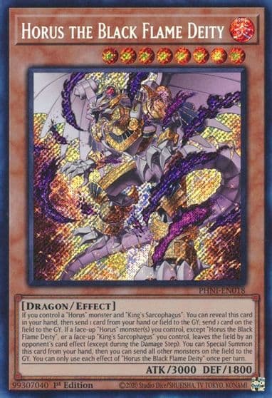 Horus the Black Flame Deity Phantom Nightmare Yu-Gi-Oh! card