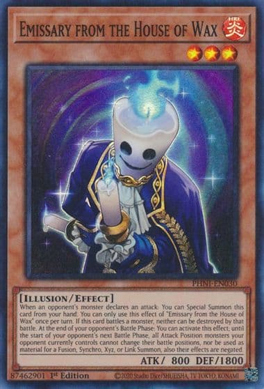 emissary from the house of wax Phantom Nightmare Yu-Gi-Oh! card
