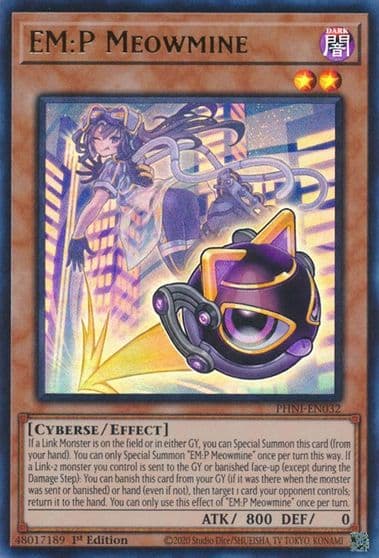 EMP Meowmine Phantom Nightmare Yu-Gi-Oh! card