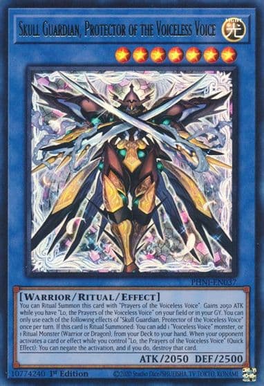 Skull Guardian Protector of the Voiceless Voice Phantom Nightmare Yu-Gi-Oh! card