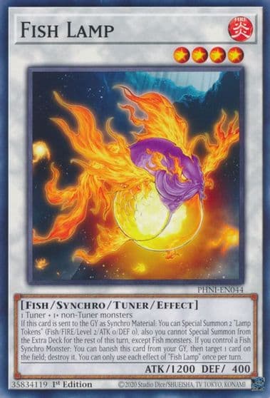 Fish Lamp Phantom Nightmare Yu-Gi-Oh! card