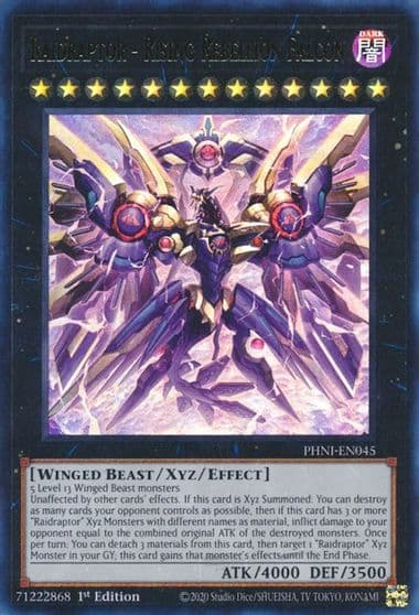 Raidraptor Rising Rebellion Falcon Phantom Nightmare Yu-Gi-Oh! card