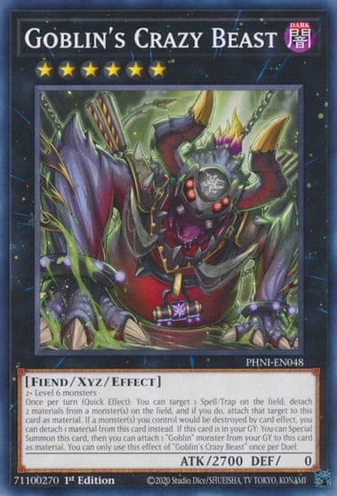 Goblins Crazy Beast Phantom Nightmare Yu-Gi-Oh! card