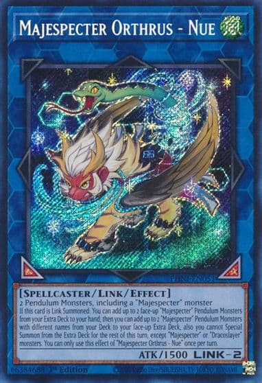 Majespecter Orthrus Nue Phantom Nightmare Yu-Gi-Oh! card