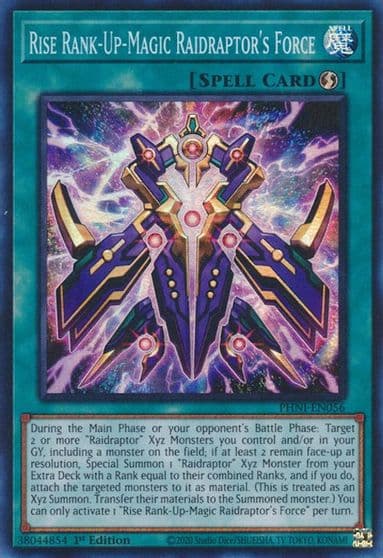 Rise Rank Up Magic Raidraptors Force Phantom Nightmare Yu-Gi-Oh! card