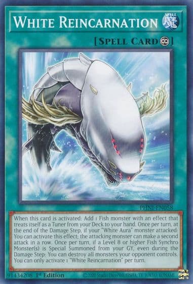 White Reincarnation Phantom Nightmare Yu-Gi-Oh! card