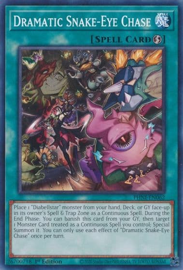 Dramatic Snake Eye Chase Phantom Nightmare Yu-Gi-Oh! card