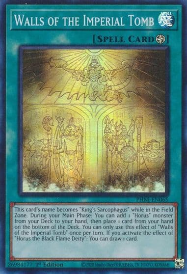 Walls of the Imperial Tomb Phantom Nightmare Yu-Gi-Oh! card